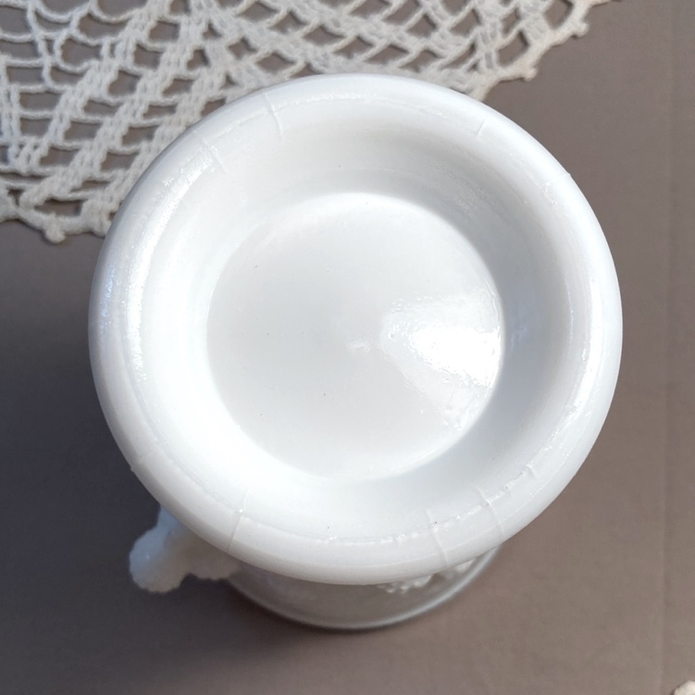 Vintage Milk Glass Berry Vase - Picture 5 of 14